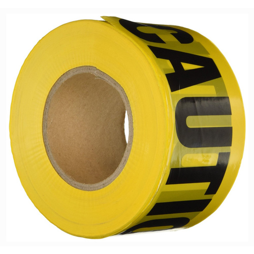 Hygrade PT-100 Yellow Caution Tape 3" x 1000'