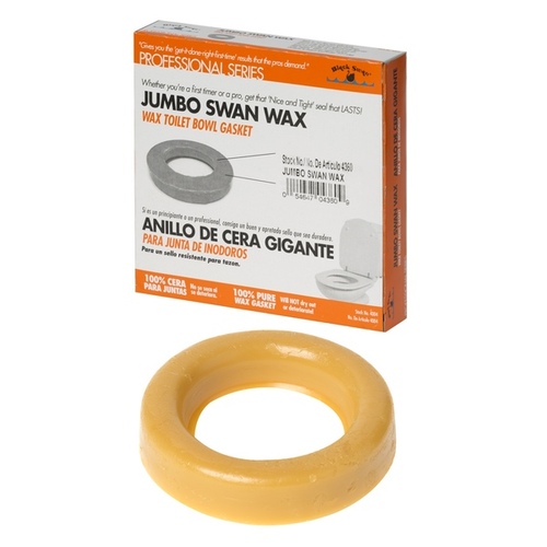 Black Swan Mfg. Co. 04360 Jumbo Swan Wax - Wax Toilet Bowl Gasket