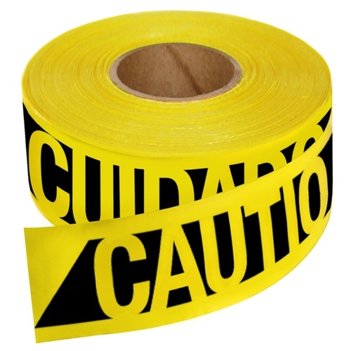 500' x 3" REINFORCED CONSTRUCTION GRADE CUIDADO TAPE