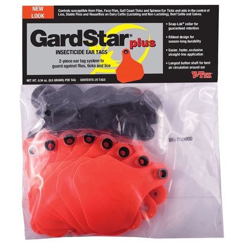 Y-TEX 003-1503000 GardStar Plus Insecticide Cattle Ear Tag pack of 20