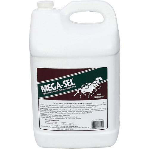 Mega-Sel 11151 MEGA-SEL LIQUID FORMULA FOR HORSES - 2.5 GALLON