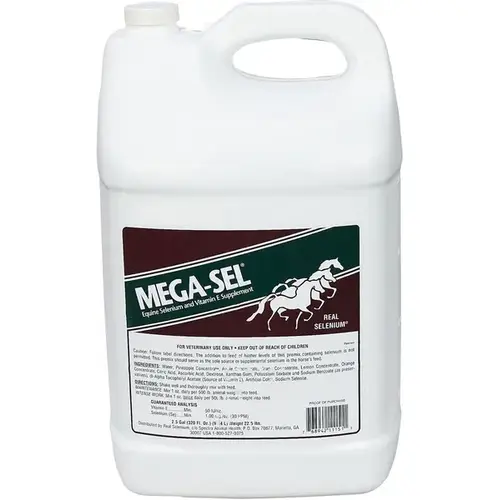 Mega-Sel 11151 MEGA-SEL LIQUID FORMULA FOR HORSES - 2.5 GALLON