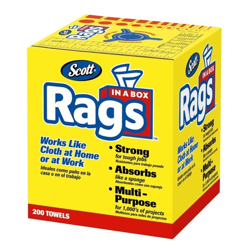 Shop Rags in a Box - White