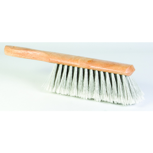 DQB 08804 Counter Dusting Brush Gray Synthetic Bristles 8" x 2.5" with Hardwood Handle