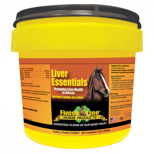 Finish Line Horse Products Inc 98002 Liver Essentials 2-lb Pail (25 Day Supply)