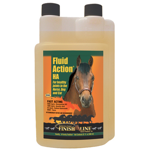 Finish Line Horse Products Inc 52032 Finish Line Fluid Action HA Liquid - 32 OZ