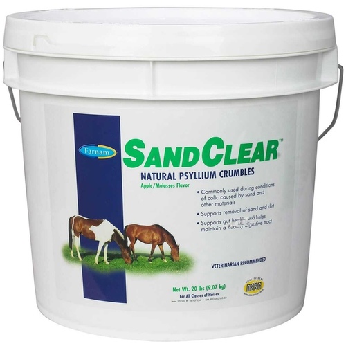 CENTRAL LIFE SCIENCE 10220 SandClear Psyllium Fiber Crumbles for Horses 20-lbs