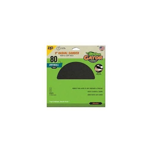 Gator Grip 6440 FULL CIRCLE 8-3/4" RADIUS SANDING DISCS - 80 G