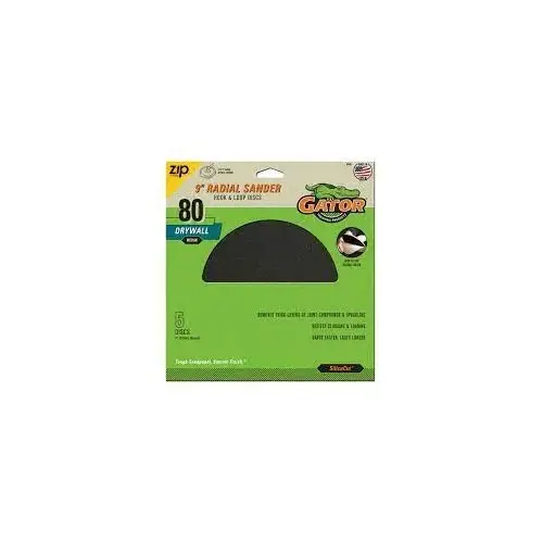 FULL CIRCLE 8-3/4" RADIUS SANDING DISCS - 80 G