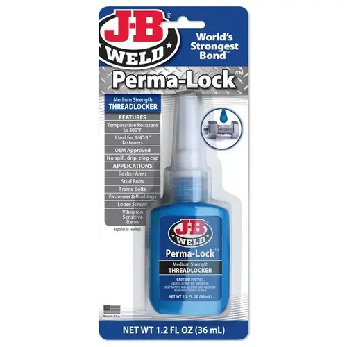 J-B Permalock Blue Threadlocker - 1.2 Oz