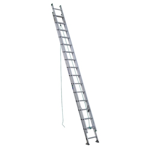 WERNER LADDER D1232-2 Extension Ladder Aluminum Type II 32-ft D-Rung