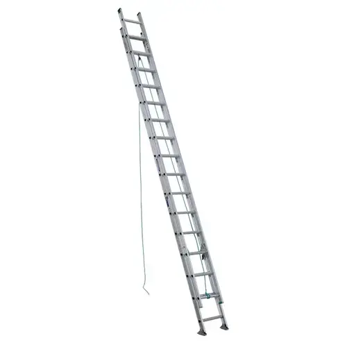 WERNER LADDER D1232-2 Extension Ladder Aluminum Type II 32-ft D-Rung