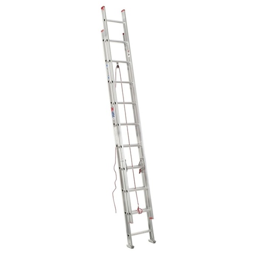 WERNER LADDER D1120-2 Extension Ladder Aluminum Type III 20-ft D-Rung