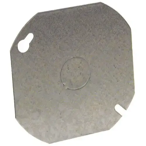 Blank Cover Steel 4" Octagon with 1/2" Knockout