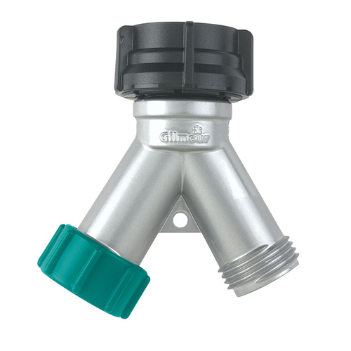 Lawn & Garden 808004-1001 Y-Hose Shut-Off Connector - Zinc