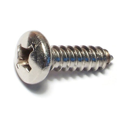 Stainless Steel Phillips Pan Tapping Screw - #12 x 3/4"