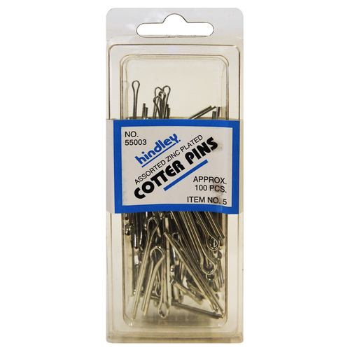 Zinc Plated Steel Cotter Pin Assortment - General Purpose