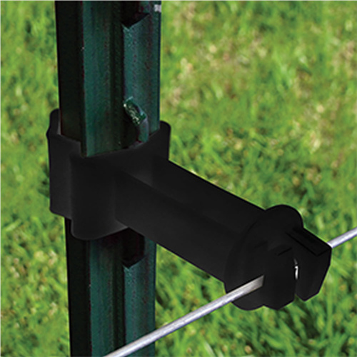 TRU TEST INC 820028 2" Wrap-Around T-Post Extender Insulator Black