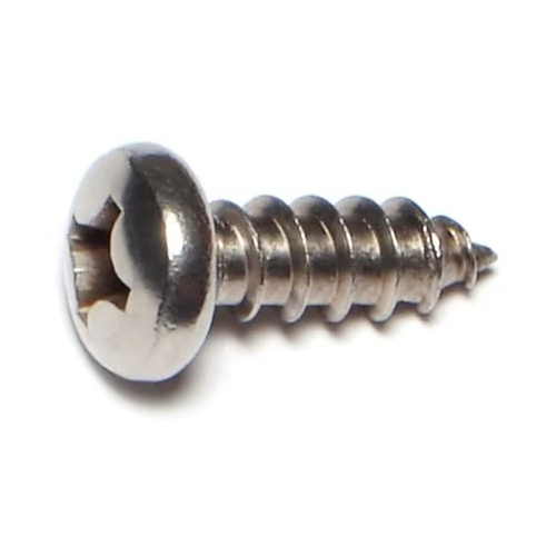 Stainless Steel Phillips Pan Tapping Screw - #14 x 3/4"