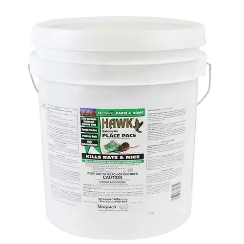 Hawk Pelleted Bait & Place Pacs Pail