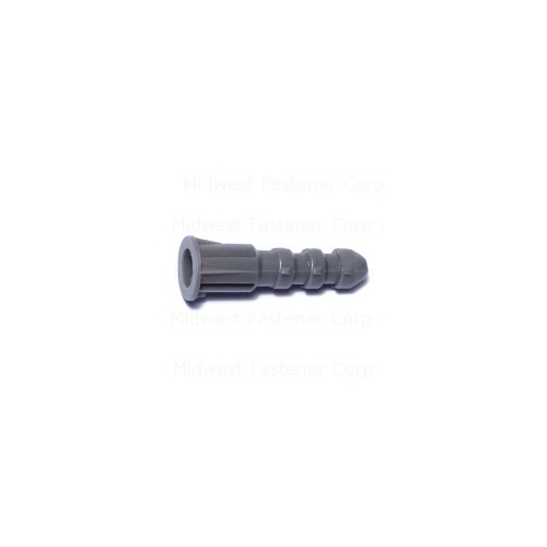 Wall Anchor Ribbed 5/16" x 1-3/8" Nylon Gray pack of 50