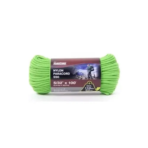 5/32" x 100' Nylon Paracord - Olive Green