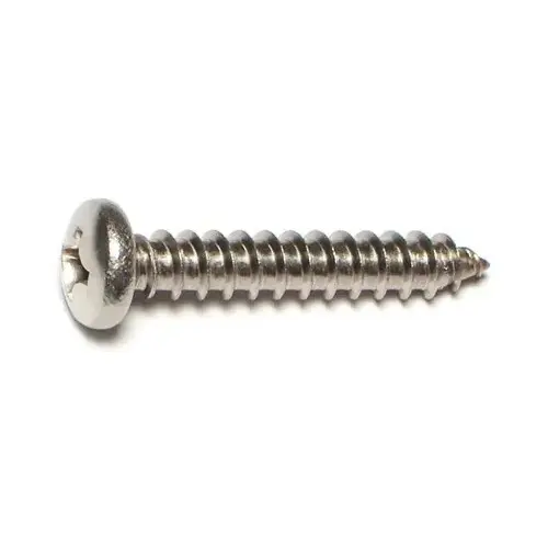 Stainless Steel Phillips Pan Tapping Screw - #14 x 1-1/2"