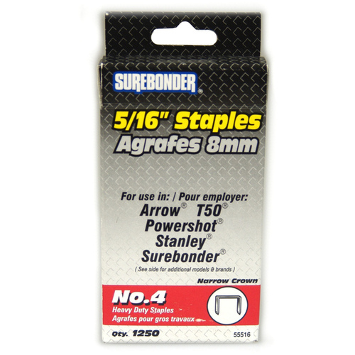 Surebonder Heavy Duty Staples No.4 - 5/16"