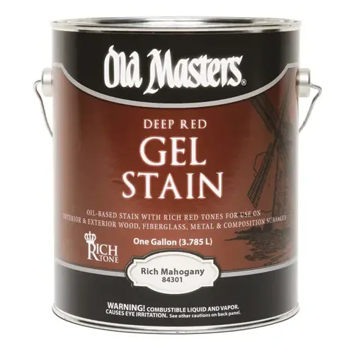 Deep Red Gel Stain Rich Mahogany 1 Gallon