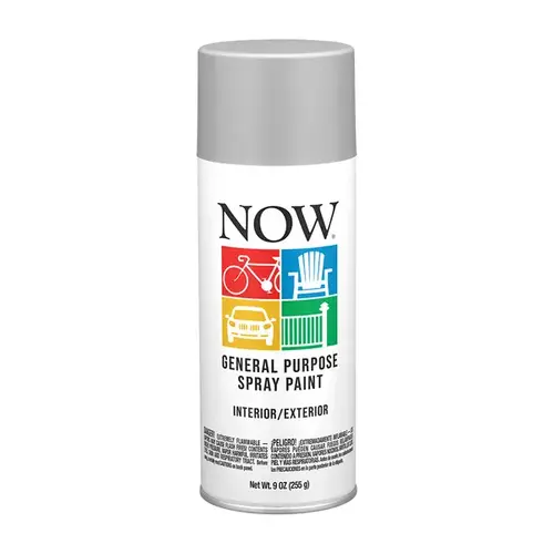 KRYLON 21-218 Krylon Now Spray Enamel 9 oz - All Purpose Gray Primer