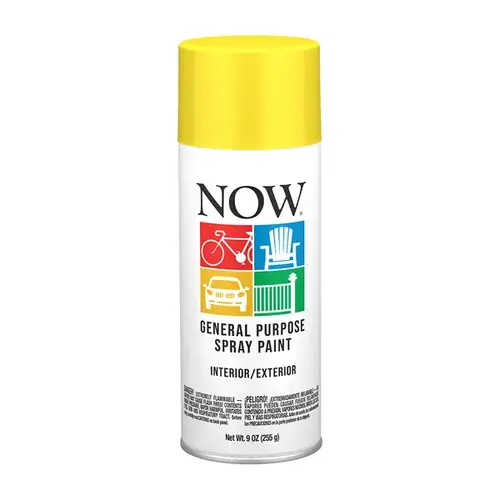 KRYLON 21-206 Krylon Now Spray Enamel 9 oz - Sunshine Yellow