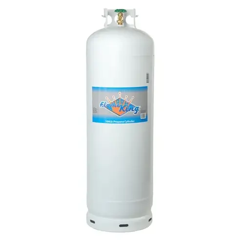 Propane POL Cylinder 100-lbs 22.9-Gallons Vertical Gray