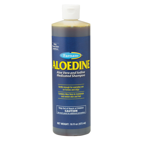 CENTRAL LIFE SCIENCE 21112 Aloedine Medicated Shampoo for Horses 16-oz