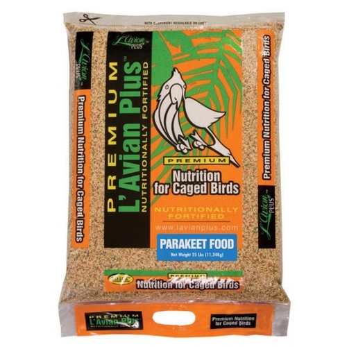 Wild Delight 124250 L'Avian Plus Premium Parakeet Food 25-lb Bag