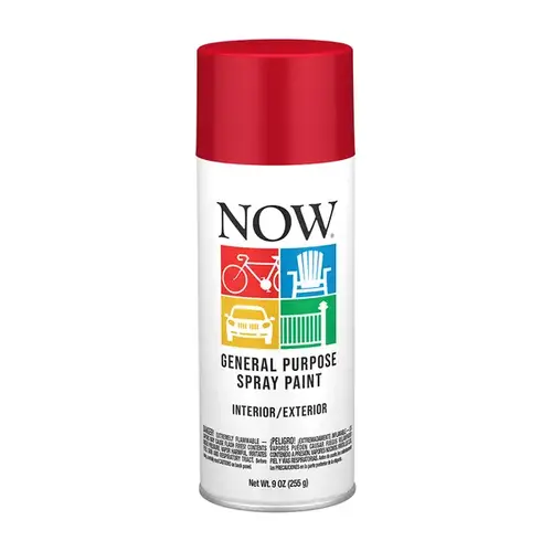 KRYLON 21-217 Krylon Now Spray Enamel 9 oz - Wagon Red