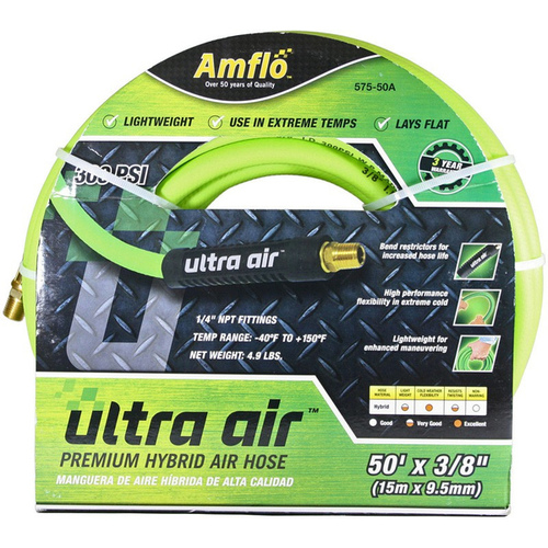 Amflo Ultra Air Premium Air Hose 3/8"x50'