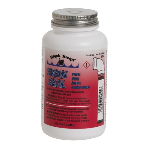 Black Swan Mfg. Co. 02055 TFE Paste White Thread Compound 1/2-Pint