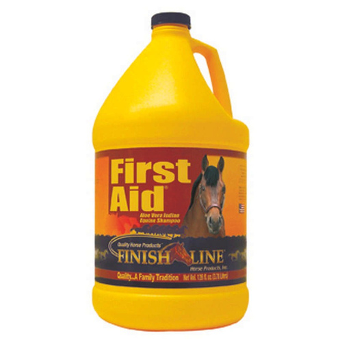 Finish Line Horse Products Inc 08128 Finish Line First Aid Aloe Vera Iodine Equine Shampoo