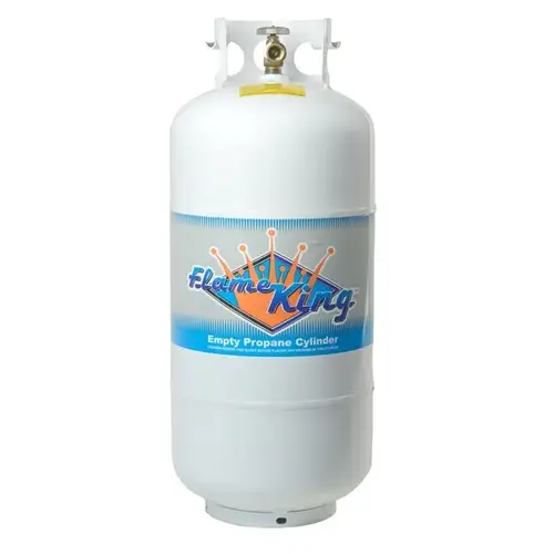 FLAMEKING CYLINDERS 1220.13 Propane Acme/OPD Cylinder 40-lbs 9.2-Gallons Vertical White