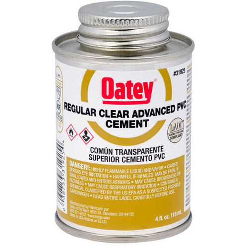 PVC Advanced Cement Regular Body Clear 4-oz