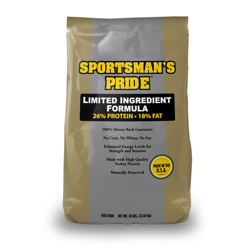 Sunshine Mills 10188 Sportsman's Pride 26/18 Limited Ingredient Formula Dog Food 50-lbs