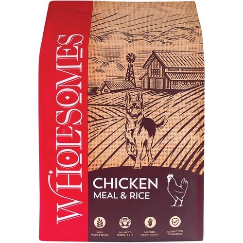 Wholesomes Chicken & Rice 40lb Bag