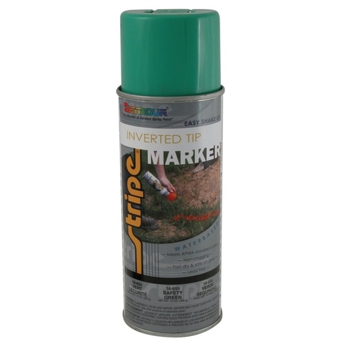 Stripe Water Based Marking Paint - Inverted Tip - Safety Green