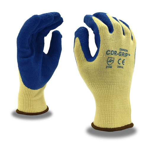 Cordova International Sourcing Co 38943 Blue Latex Coated Knit Wrist Gloves - Small Pair