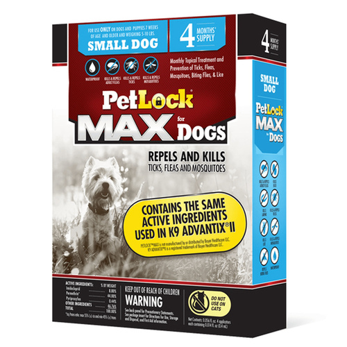 PetLock Max for Small Dogs 5-10 lbs 4-Month Supply