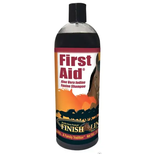 Finish Line Horse Products Inc 08034 Finish Line First Aid Aloe Vera Iodine Equine Shampoo