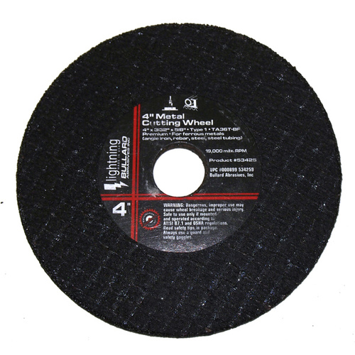 Bullard Abrasives Inc 53425 Metal Cutoff Wheel - 4" X 3/32" - 5/8" Arbor