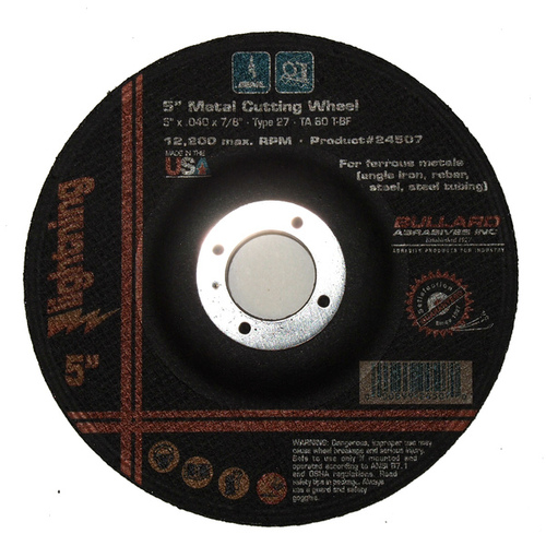 DEPRESSED CENTER CUTTING WHEEL - 5" X .040 X 7/8"