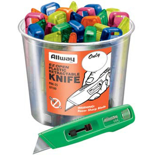 ALLWAY TOOLS INC. PRK25 Bucket Plastic Utility Knives