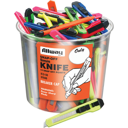 ALLWAY TOOLS INC. K13-50 Small Bucket Snap Off Knives